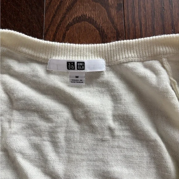 Cream Button-Up Cardigan - Picture 2 of 4